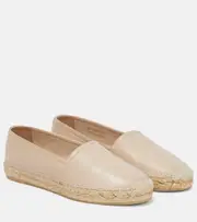 [Saint Laurent] Saint Laurent Monogram leather espadrilles AU 4 pink