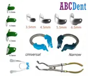 Dental Metal Matrix Bands NITI Clamp Sectional Contoured Matrices System Clip
