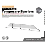 1/100 Concrete Temporary Barriers For Model Railroads
