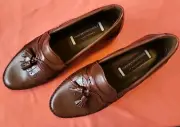 Johnston & Murphy Merletti Saddle Tan Size 9 .5m Italy