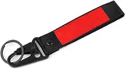 XIDAODIT Motorcycle Embroidery Key Ring Keychain for Vespa Piaggio GTS GTV LX PX Sprint Primavera 50 125 150 150S 250 300 300ie 946, Red