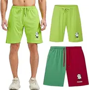 [FSSMER] Loose Mesh Shorts Mens Shorts Jogger Quick Dry Casual Sports Shorts Running Gym Jogging Running Shorts