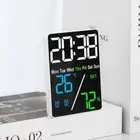 3-level Digital Clock Temperature Humidity Meter Desktop Clock