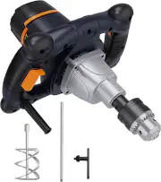 MAXXT Mixer 12A Single Paddle Concrete/Mortar Mixer, 5/8" Keyed Chuck,Soft Start
