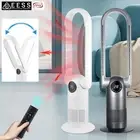 Bladeless Heat Cool Floor Fan Air Purification 9h Timer Touch Remote Control AU