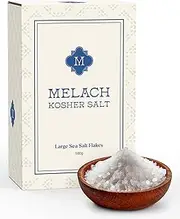 [Melach] Kosher Salt - 500g | Large Sea Salt Flakes | All-Natural, Mineral-Rich Kosher Salt | Versatile for Cooking, Baking & Beyond