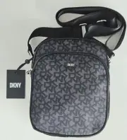 DKNY Gigi Flight Boxed Crossbody Bag Asphalt Grey NWT