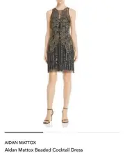 Aidan Mattox Beaded Cocktail Dress Size 2.. Retail $395