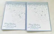 Set of 2 Handmade Christmas Greeting Cards~Peace on Earth