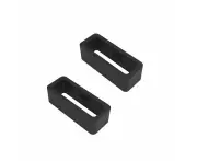 Pair of Watch Strap Band Keepers Loops Compatible with the Xiaomi Redmi Watch 4 - Black