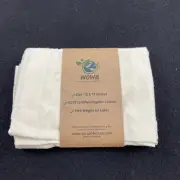 Wowe 12x17 Reusable Bag 100% Cotton Single Drawstring Produce Grains Zero Waste
