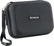 [caseling] Hard Carrying GPS Case for up to 5-inch Screens. For Garmin Nuvi Tomtom Magellan GPS ? Mesh pocket for USB Cable and Car Charger - Black