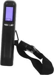 Ipetboom Portable Electronic Luggage Scale: Handheld Suitcase Scale 50kg/110lbs with Strong Strap Backlit LCD Display Auto Power-Off - Travel Essential Weight