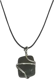 Raw Labradorite Tumbled Crystal Healing Pendant Necklace for women Relieves Fears & Insecurities. Builds Self-Trust Chakra Protection for Overcoming Existential Crisis and Bad Habits spiritual Gift