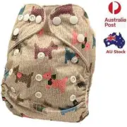 New Cute Modern Cloth Nappy Diaper Adjustable Washable Reusable Nappies (D37)