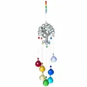 Crystal Suncatcher Prism Tree Of Life Window Hanging Home Decor Rainbow Maker