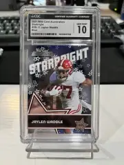 2021 Wild Card Alumination Jaylen Waddle Starbright Blue #SB-15 CGC 10