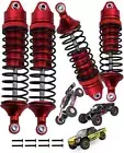4PCS Aluminum Front Rear RC Shocks Absorber Upgrades Part for 1/10 Losi Lasernut