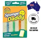 Sponge Daddy 4 PACK - Multipurpose Cleaning Scrubber and Sponge Dual Sides