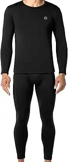 [Zippy] Long Thermal Underwear for Men Fleece Lined Base Layer Set for Cold Weather