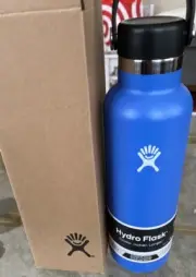 Hydro Flask 21 0z Cascade Blue Standard Flex Cap Hot Cold Inulated Bottle