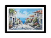 Beachside Living Framed print Art Poster