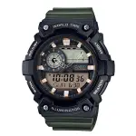 【CASIO】CASIO卡西歐 10年電力手錶 AEQ-200W-3A AEQ-200W 雙顯錶款 台灣卡西歐保固一年