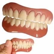 Smile Veneers Snap On False Teeth Upper Lower Dental Denture Fake Tooth Cover