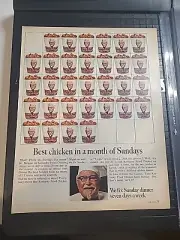Kentucky Fried Chicken KFC Vintage Print Ad 1967 10x14 Vintage