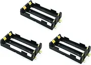LALOCAPEYO 3PCS 18650 Battery Holder 2 Slots x 3.7V Battery Storage Case DIY Batteries Clip Box with Pin (2 Slots)