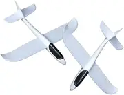 Toddmomy 2Pcs Unfinished Foam Aircraft Glider for DIY Graffiti Airplane Painting Supplies Safe and Odorless Model Plane Craft Creative Fun