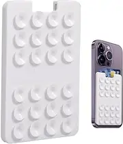 Suction Cup Card Holder for Phone - Adhesive Phone Card Mount Holder, Fixation Phone Holding Tool for Window, Wall, Sho-wer, and