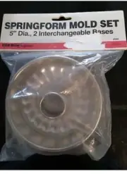 Unopened VTG Hong Kong Springform Mold Set 2" With Two Interchangeable Bases