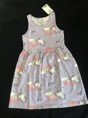 H&M Girls Unicorn Dress LightWay ￼ Size 5-6 Year Old ￼