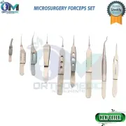 New Microsurgery forceps Set Surgical Instruments German Grade 9 pcs
