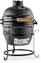 13 Inch Ceramic Mini Grill High Temperature Resistant Egg-Shaped Charcoal Cookware Stable Quality