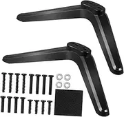 HEALEEP 2Pcs Mount Stand Tabletop Mounting Brackets for Plastic Legs with Screws for Home and Office Use