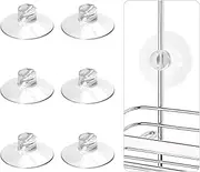 YeeBeny 6Pcs Shower Caddy Connectors Suction Cups for Bathroom, Heavy Strength Large Cups Without Hooks, Replacement Compatible With Zenna Home, Simple Houseware, GeekDigg
