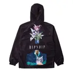 { POISON } RIPNDIP LIGHTS OUT HOODED COACHES JACKET 花貓連帽風衣外套