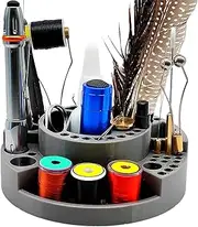 Bmdjdq Fly Tying Fishing Kit Organizer, Tying Gear Box, Hook Thread Organizer, High Density, Compact Layout, 18x18x5.2cm/14x14x5.2cm, For Beginners, Adults