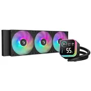 DEEPCOOL LQ360 Black 360mm ARGB Liquid Cooler For Intel LGA 1851/1700/1200/1151/1150/1155, AMD AM5/AM4 [R-LQ360-BKLSMW-G-1]