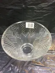 CLEAR GLASS FEATHER CONE 2 1/4"F X4 3/4"H CEILING FAN, VANITY LAMPS SHADE 81046