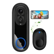 W5 2.4G/5G Tuya WiFi Video Doorbell HD 1080P Camera Wireless Smart Intercom Camera Night Vision Two-way Talk IP65 Waterp
