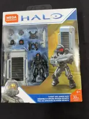 ✨✅ Mega Construx Halo Covert Ops Armor Pack 2018 Black Spartan Stinger GCM31