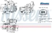 EGR GAS RECIRCULATION VALVE NIS98387 NISSENS I