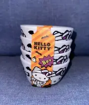 NEW Hello Kitty Halloween Mummy Melamine Tidbit Snack Bowls Ramekins 3.5" SET 4
