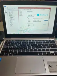 在飛比找Yahoo!奇摩拍賣優惠-ASUS X205TA 四核心 輕薄 筆電 金色  極輕 易