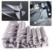 6x 4 Flute Milling Drill Bit Cutter HSS Carbide Straight Shank End Mill CNC Tool