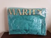 Vintage NOS Martex No Iron Percale Full Fitted Sheet Emerald Green 50/50 Cotton
