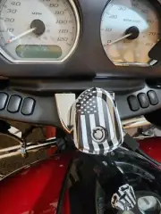 Harley touring ignition switch cover Flag 2014-current touring models NO CVO